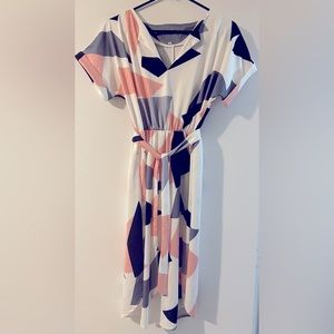 Size Small Multicolor Dress with Belt
